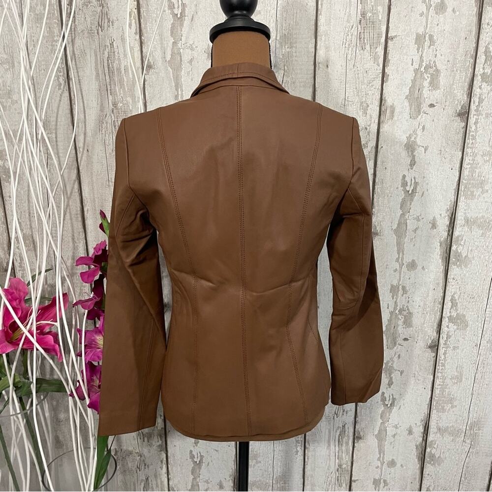 Cole Haan - NWT Fitted Leather Jacket - Picture 10 of 13